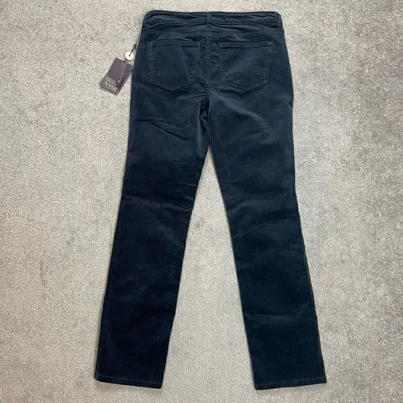 NWT NYDJ Women’s 6 Sheri Slim Corduroy stretch Lift Tuck Technology Navy New - Picture 3 of 8